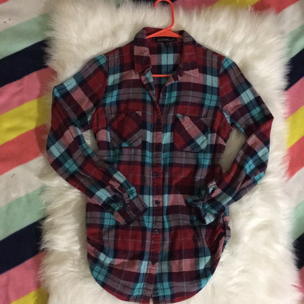 Derek Heart Plaid Shirt